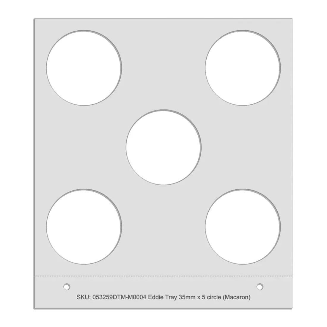 AT725 - Eddie Manual Tray 5 Circles 35mm Macaron