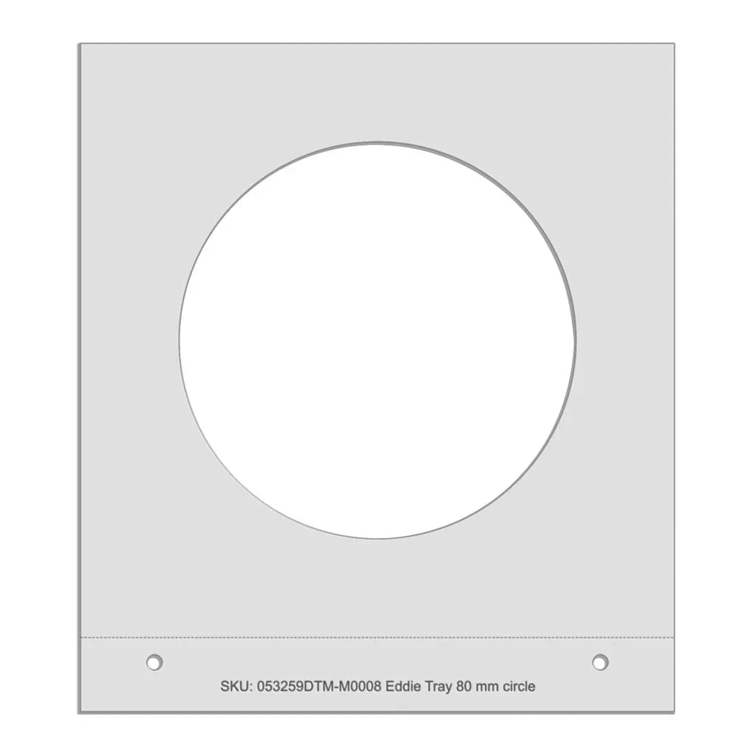 AT726 Eddie Manual Tray 80mm Circle