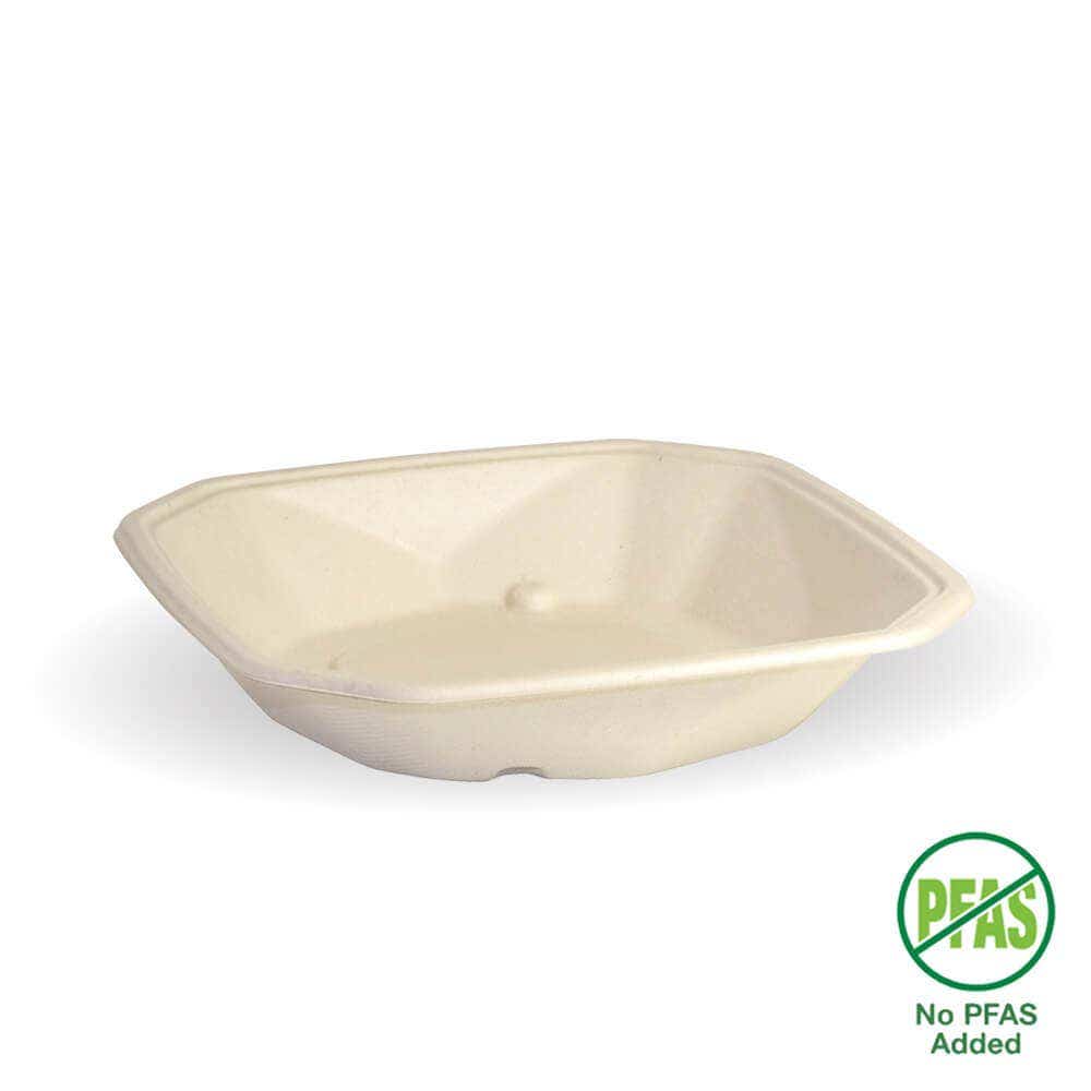 Octa BioCane Takeaway Base - Natural - No-Added PFAS - 500ml - 400/ctn - - BioPak commercial catering consumable