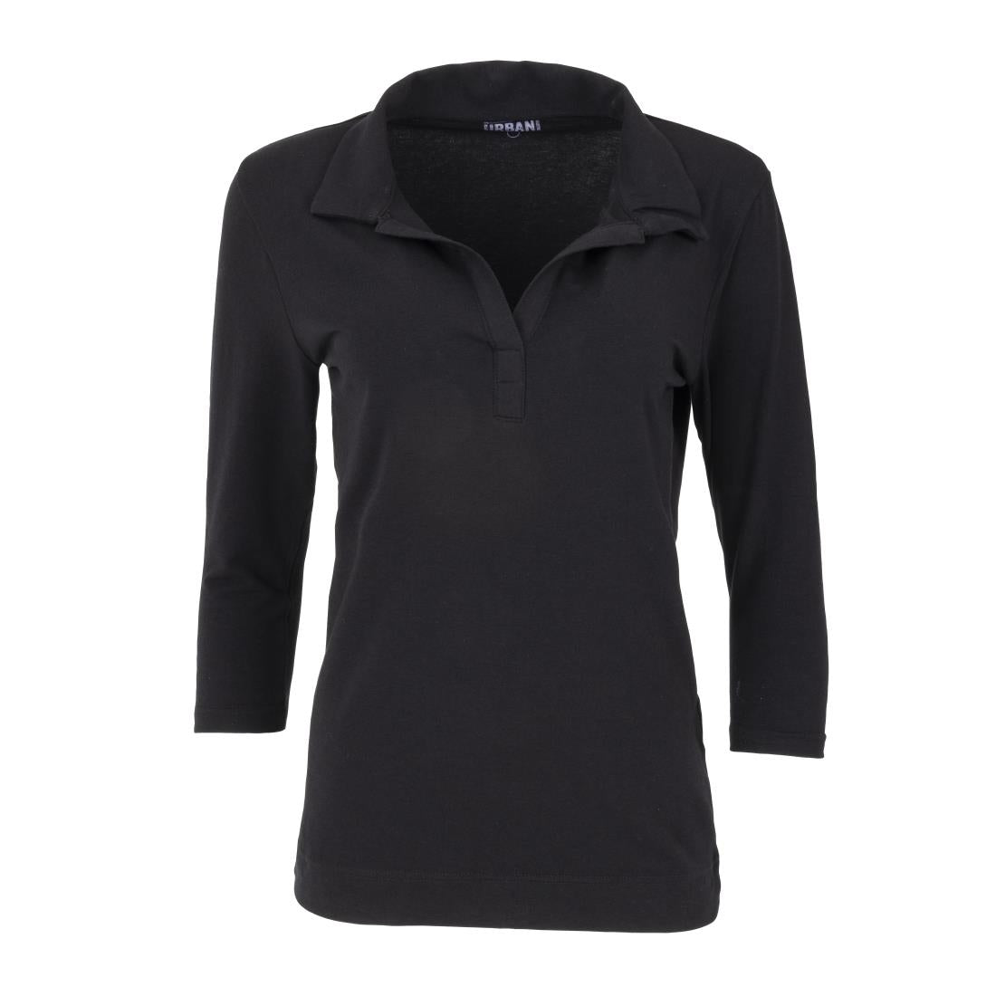 B038-S Chef Works Womens V-Neck T-Shirt Black S