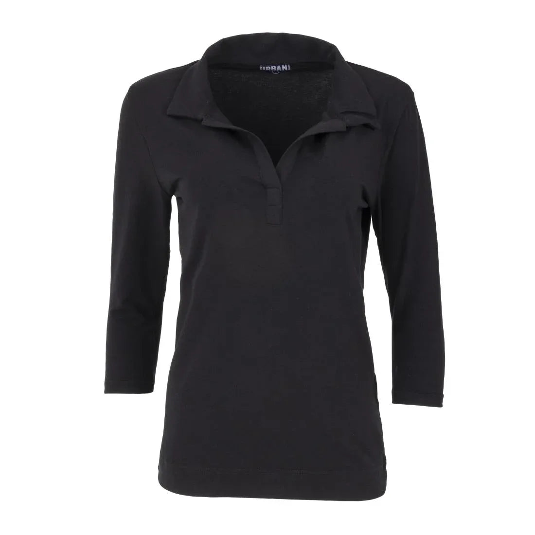 B038-S Chef Works Womens V-Neck T-Shirt Black S - JD Catering Equipment Solutions Ltd