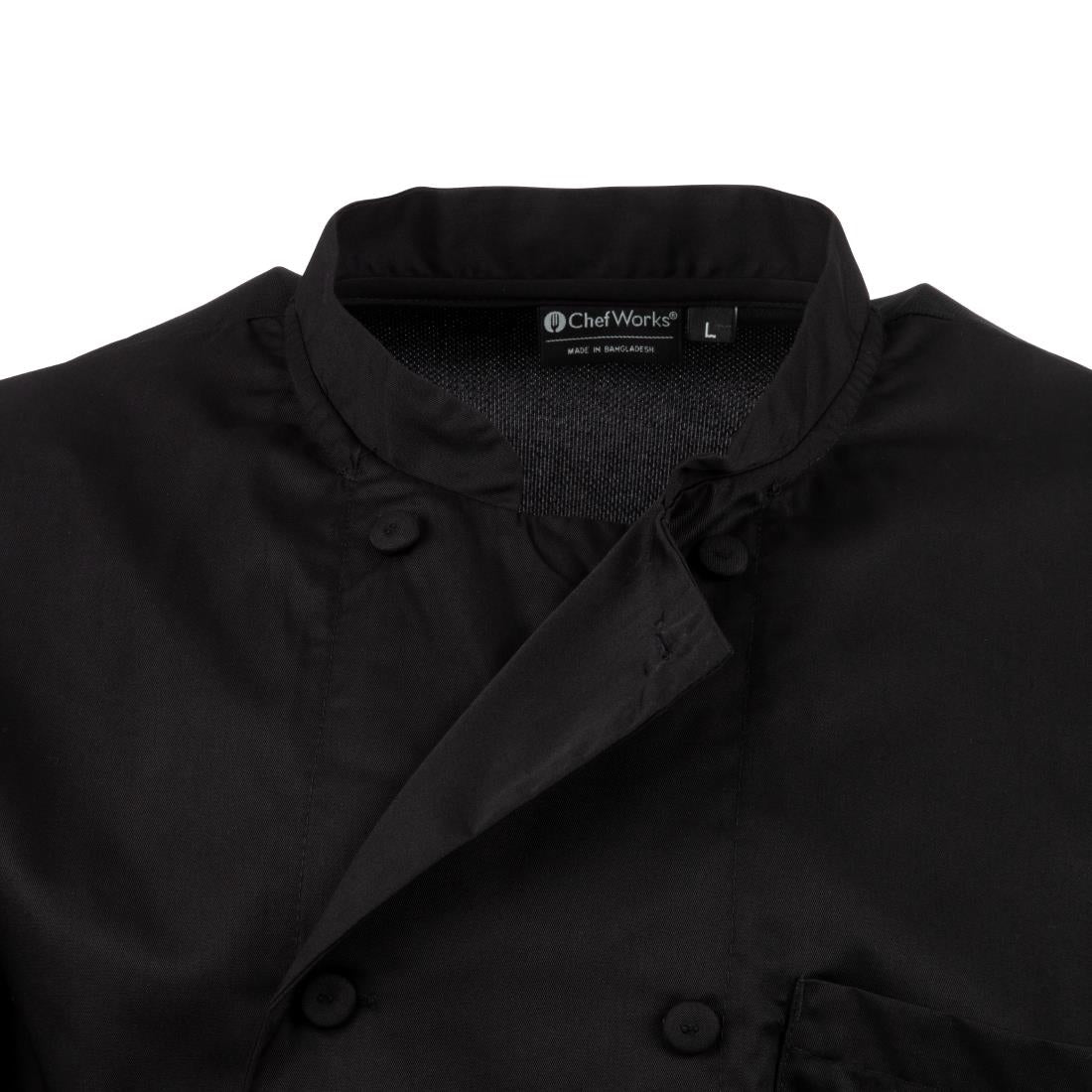 Chefs Works Montreal Unisex Chef Jacket Black 3XL