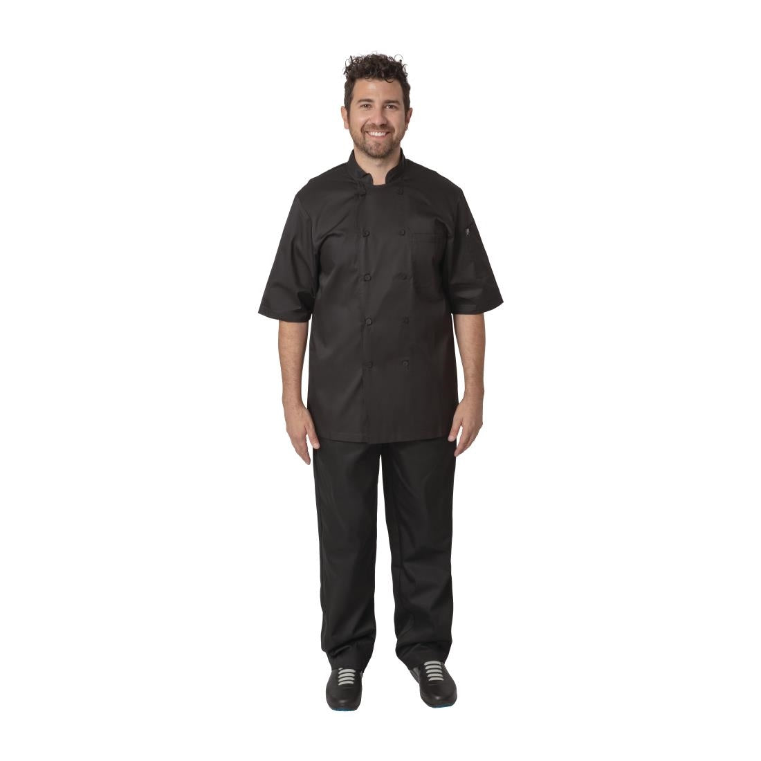 Chefs Works Montreal Unisex Chef Jacket Black S