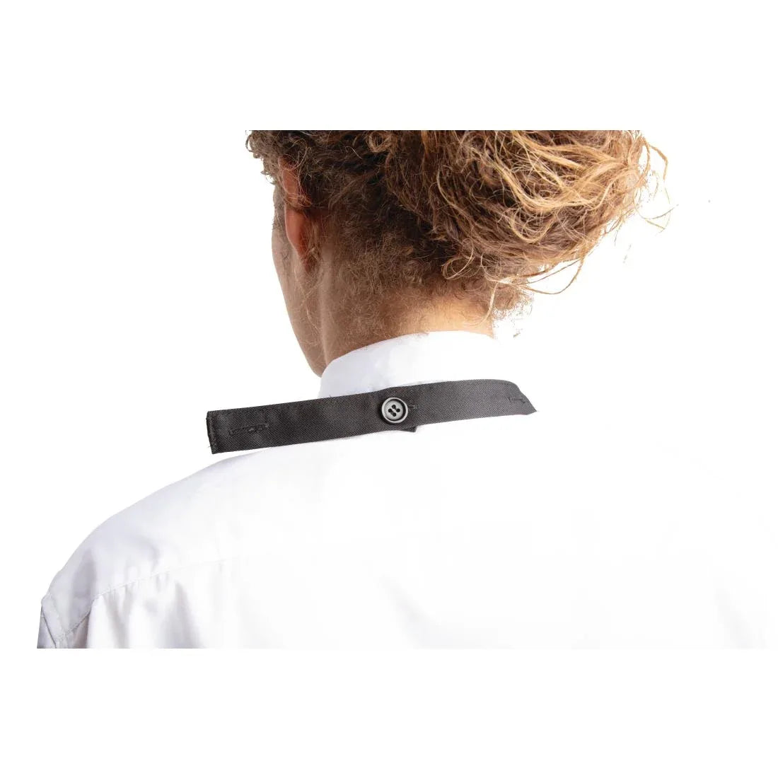 B128 Whites V Neck Service Apron - JD Catering Equipment Solutions Ltd
