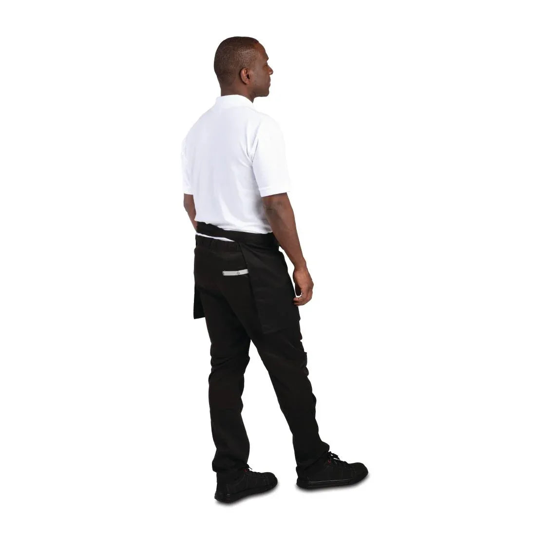B131 Whites Short Bistro Apron - JD Catering Equipment Solutions Ltd