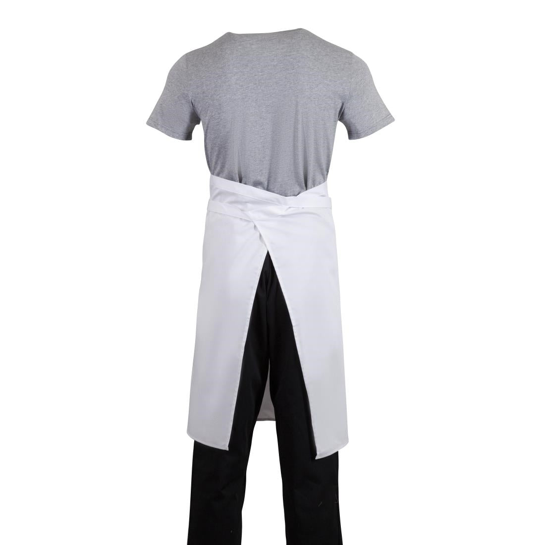 B132 Regular Bistro Apron  White
