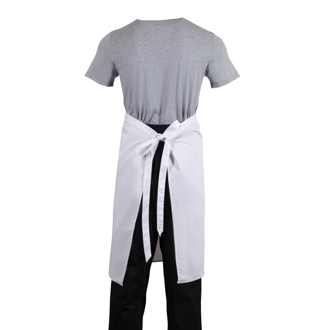 B132 Regular Bistro Apron  White