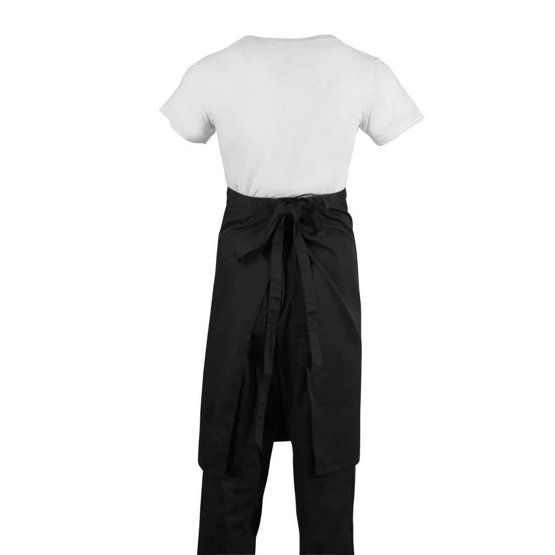 B133 Regular Bistro Apron Black With Pocket