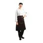 B133 Regular Bistro Apron Black With Pocket - JD Catering Equipment Solutions Ltd