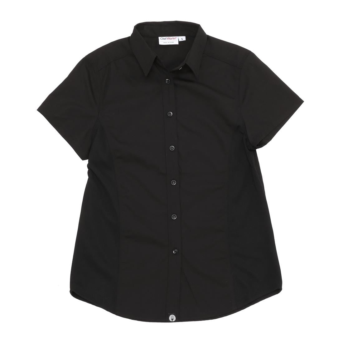 Chef Works Womens Cool Vent Chefs Shirt Black M