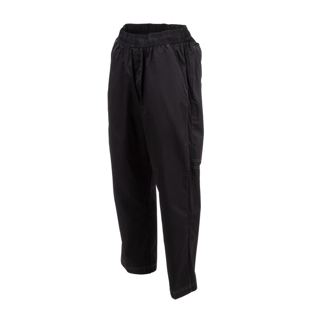 Chef Works Unisex Cool Vent Baggy Chefs Trousers Black L
