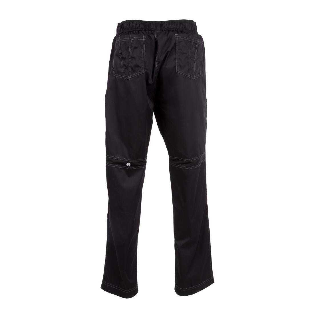 Chef Works Unisex Cool Vent Baggy Chefs Trousers Black L