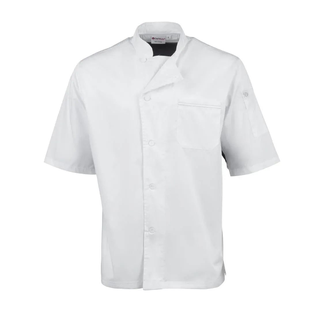 B205-XL Chef Works Valais Signature Series Unisex Chefs Jacket White XL - JD Catering Equipment Solutions Ltd