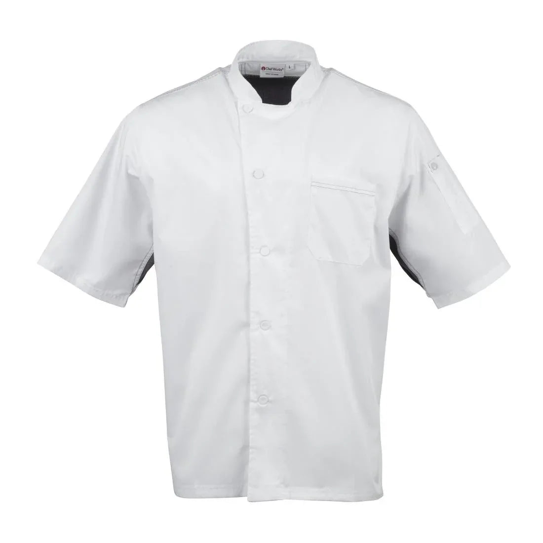 B205-XL Chef Works Valais Signature Series Unisex Chefs Jacket White XL - JD Catering Equipment Solutions Ltd
