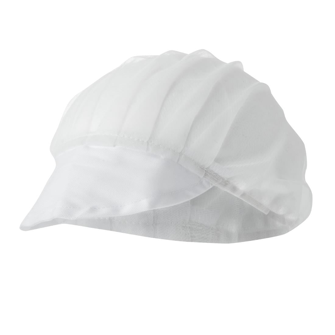 B226 Whites Net Peaked Hat White