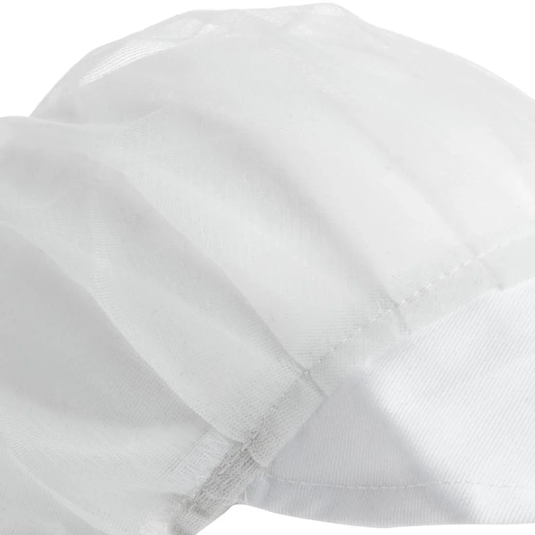 B226 Whites Net Peaked Hat White - JD Catering Equipment Solutions Ltd