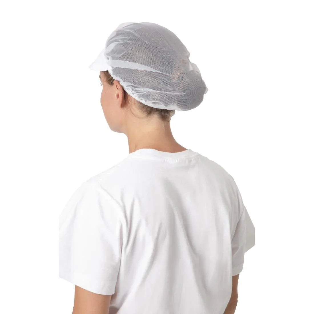 B226 Whites Net Peaked Hat White - JD Catering Equipment Solutions Ltd