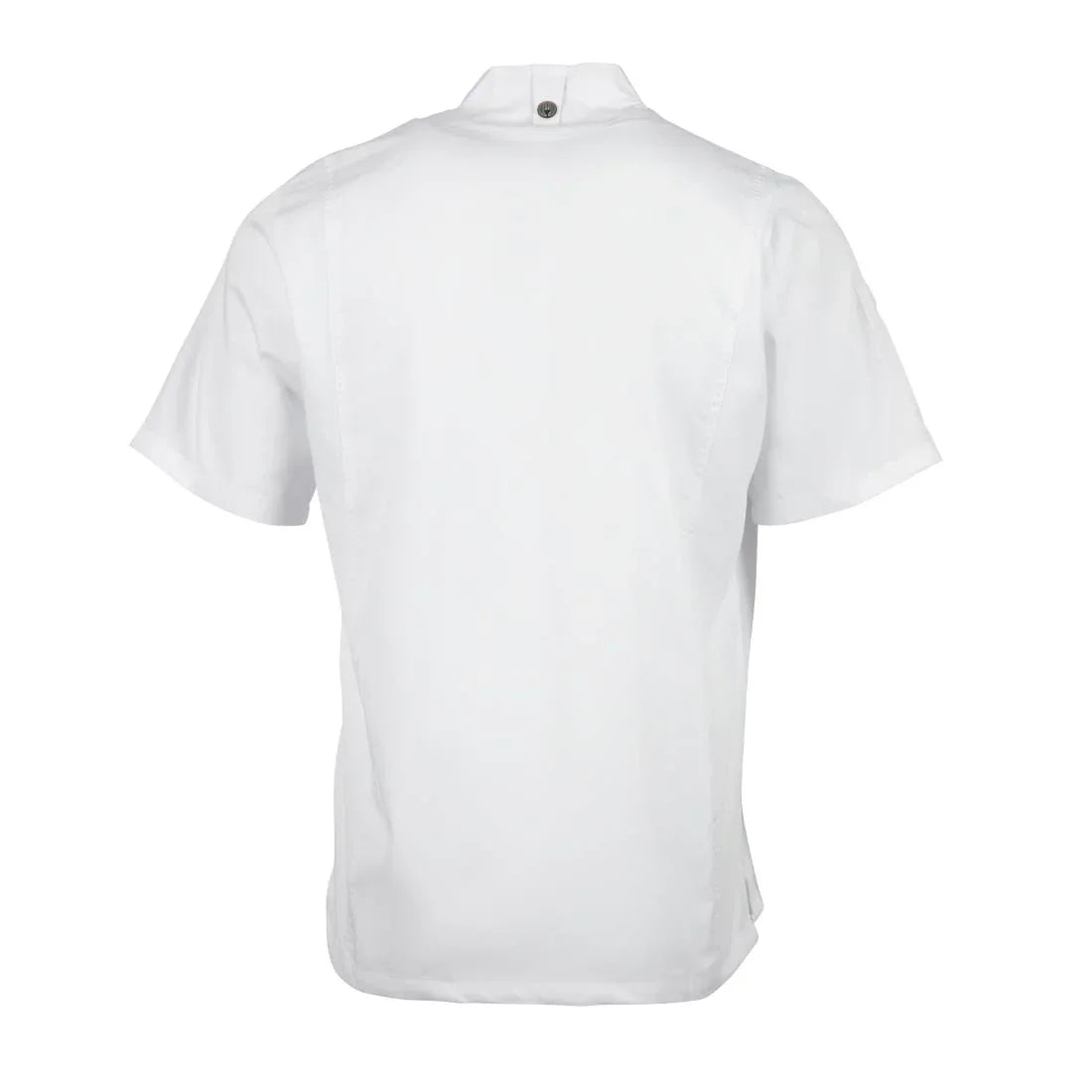 B471-M Chef Works Springfield Zipper Mens Chefs Jacket White M - JD Catering Equipment Solutions Ltd