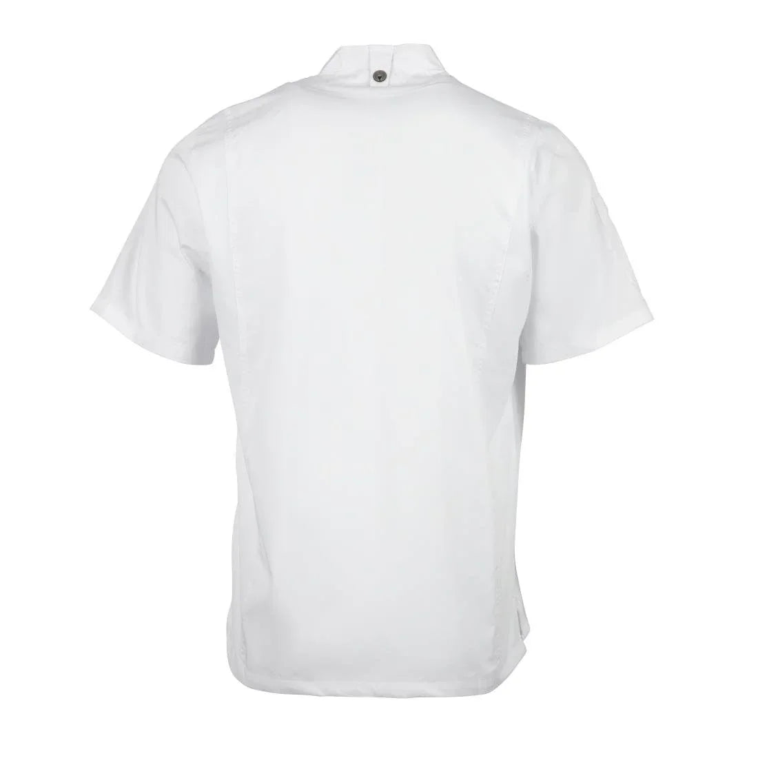 B471-L Chef Works Springfield Zipper Mens Chefs Jacket White L - JD Catering Equipment Solutions Ltd