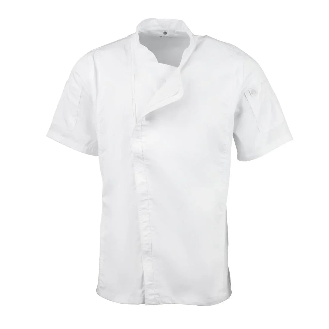 B471-M Chef Works Springfield Zipper Mens Chefs Jacket White M - JD Catering Equipment Solutions Ltd