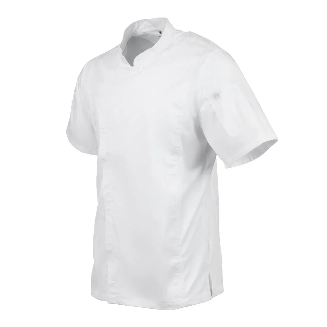 B471-M Chef Works Springfield Zipper Mens Chefs Jacket White M - JD Catering Equipment Solutions Ltd