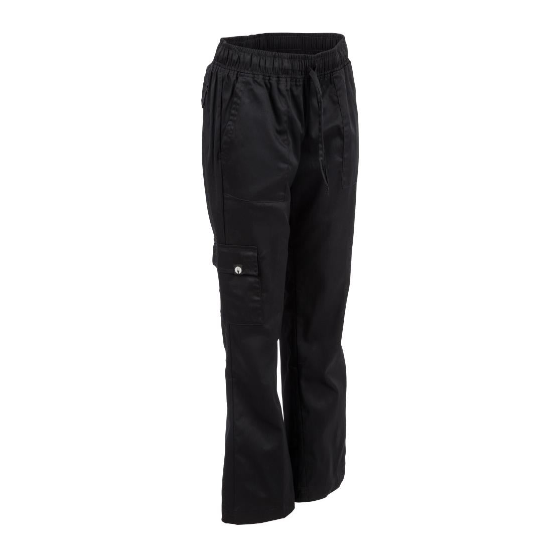 Chef Works Womens Cargo Chefs Trousers Black XL