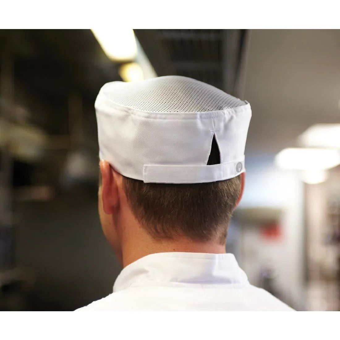 BA044 Chef Works Recycled Cool Vent Beanie White - JD Catering Equipment Solutions Ltd