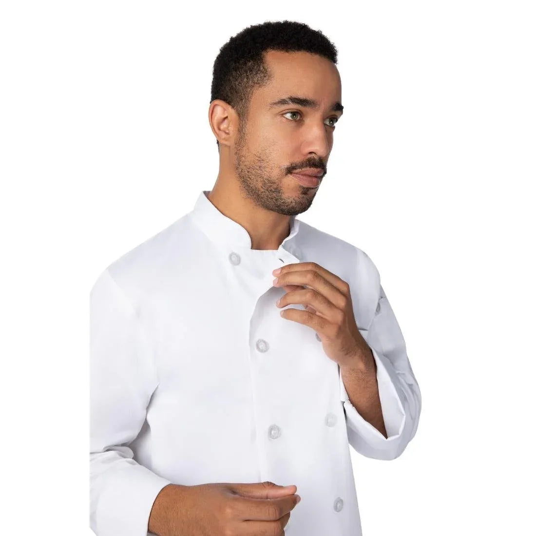 BA046-XXL Chef Works Le Mans Recycled Chef Jacket White XXL - JD Catering Equipment Solutions Ltd