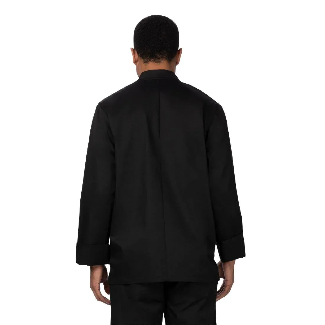 BA047-XL Chef Works Le Mans Recycled Chef Jacket Black XL - JD Catering Equipment Solutions Ltd