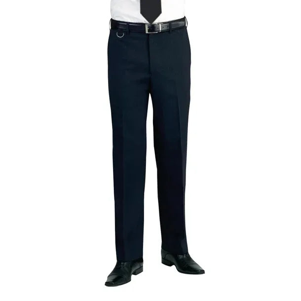 BA052-28 Brook Taverner Mens Short Leg Mars Black Waiting Trousers Size 28" - JD Catering Equipment Solutions Ltd