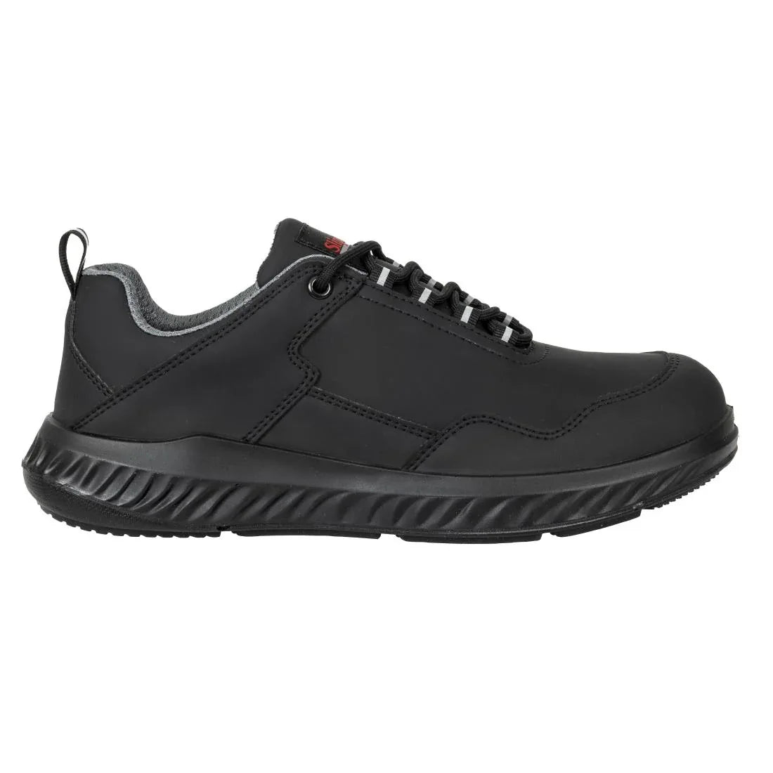 BA064-37 Slipbuster Recycled Microfibre Safety Trainer Matte Black - BA064 - JD Catering Equipment Solutions Ltd