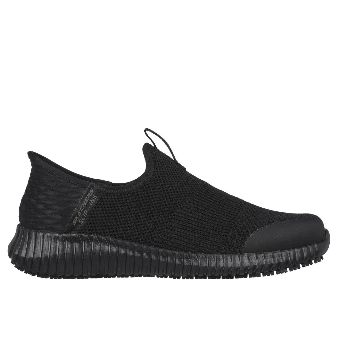 BA065-39 Skechers Womens Cessnock Slip Ons Black Size 39 - JD Catering Equipment Solutions Ltd