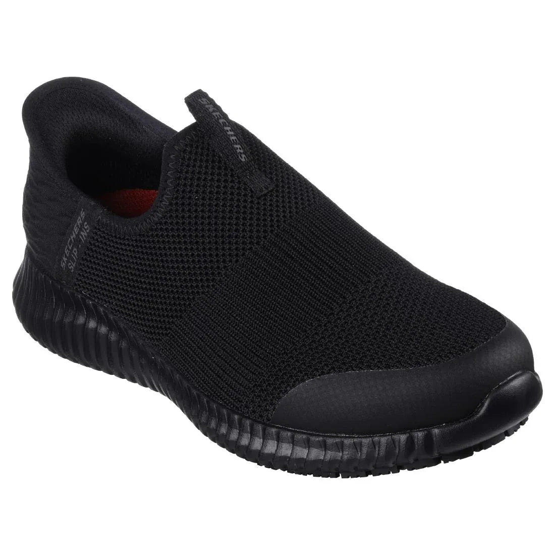BA065-39 Skechers Womens Cessnock Slip Ons Black Size 39 - JD Catering Equipment Solutions Ltd