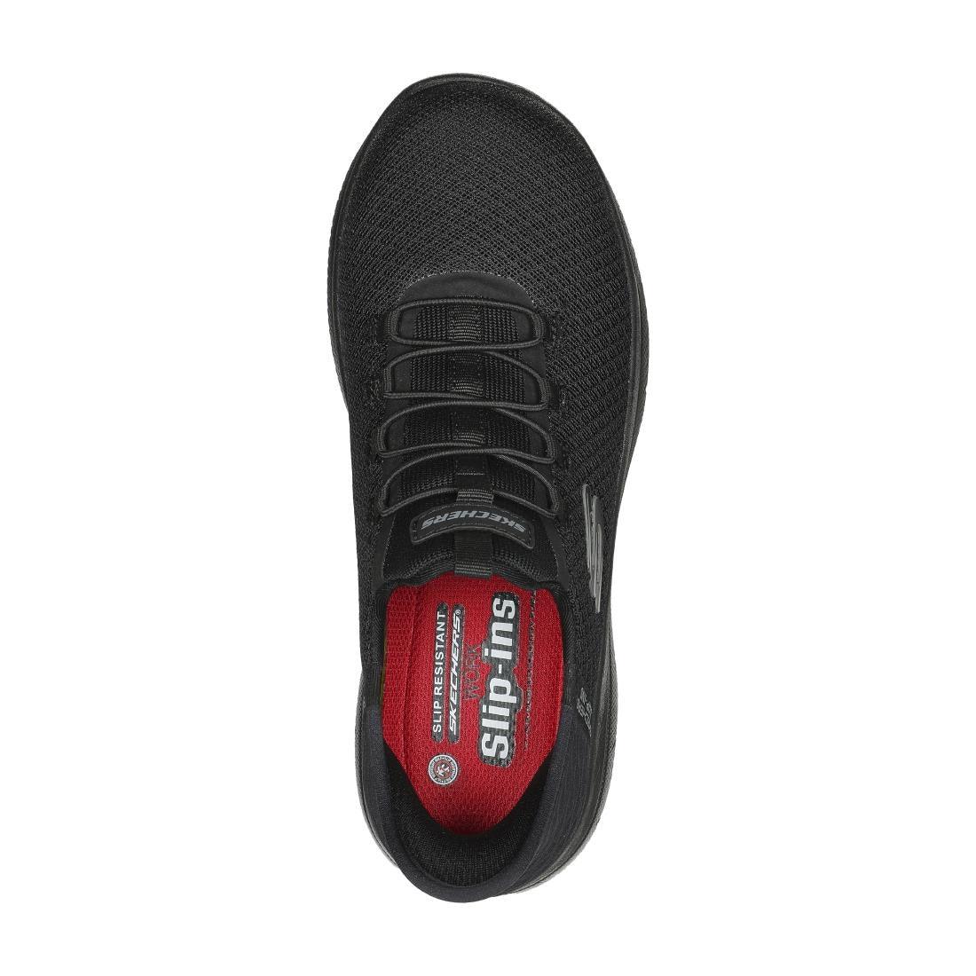 BA066-36 Skechers Womens Summit SR Sip Ons Black Size 36 - JD Catering Equipment Solutions Ltd