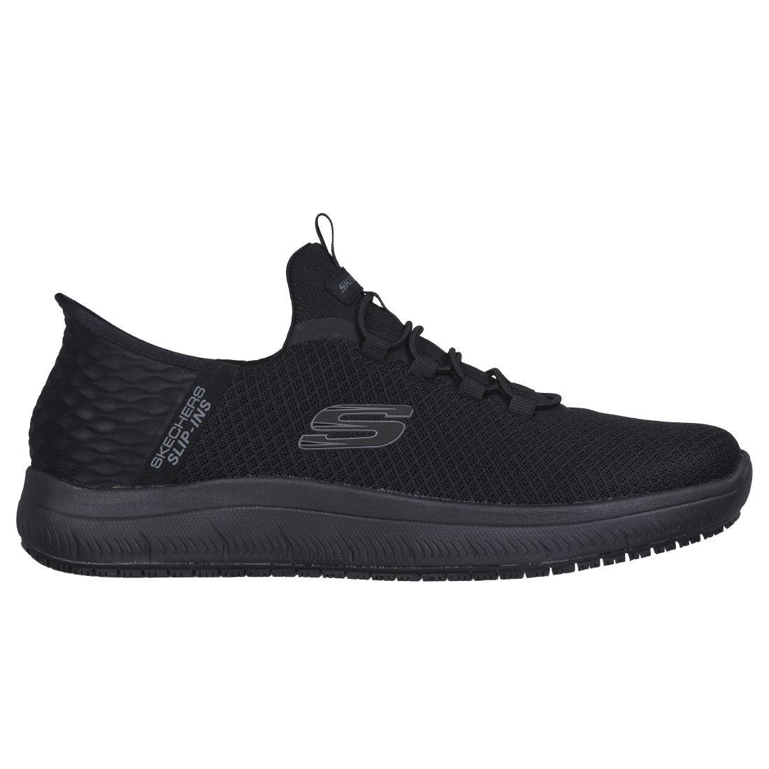 BA068-43 Skechers Mens Summit SR Sip Ons Black Size 43 - JD Catering Equipment Solutions Ltd