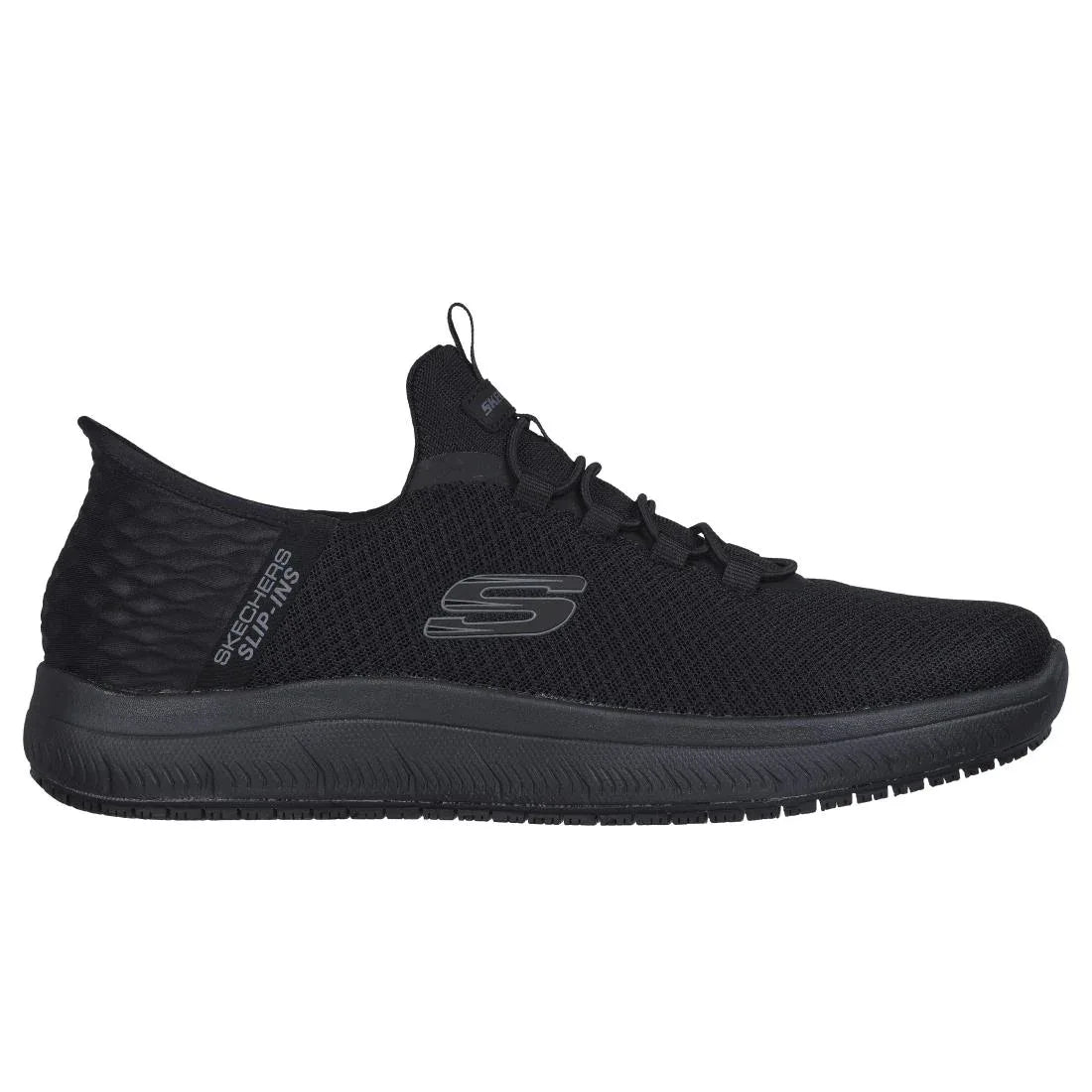 BA068-42 Skechers Mens Summit SR Sip Ons Black Size 42 - JD Catering Equipment Solutions Ltd