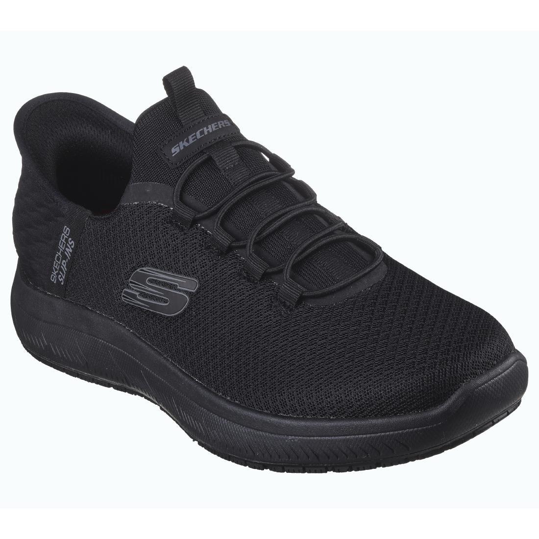 BA068-41 Skechers Mens Summit SR Sip Ons Black Size 41 - JD Catering Equipment Solutions Ltd