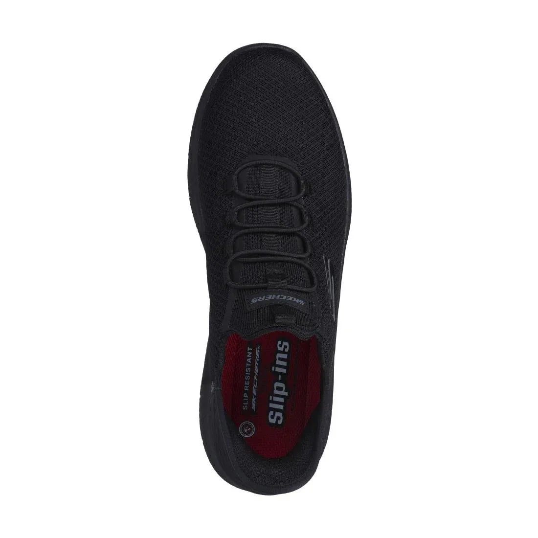 BA068-47.5 Skechers Mens Summit SR Sip Ons Black Size 47.5 - JD Catering Equipment Solutions Ltd