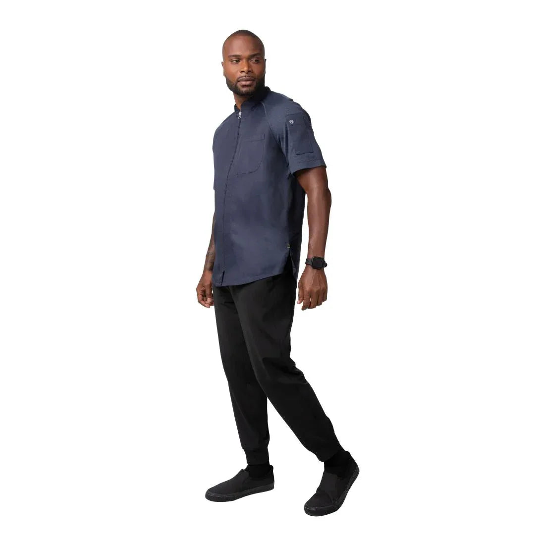 BA072-L Chef Works Arcadia Sustainable Chef Jacket Grey L - JD Catering Equipment Solutions Ltd