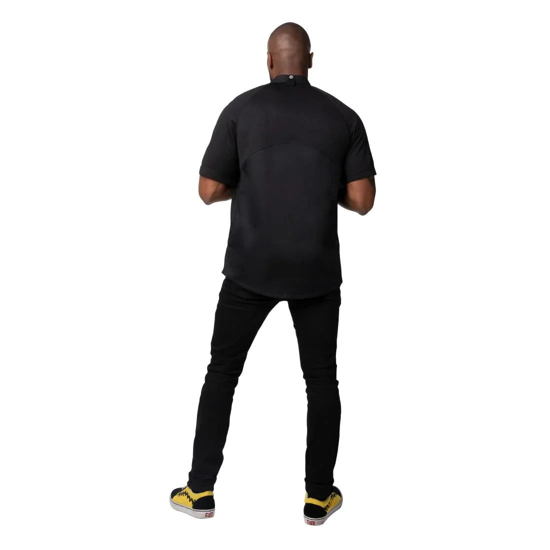 BA074-2XL Chef Works Arcadia Sustainable Chef Jacket Black 2XL - JD Catering Equipment Solutions Ltd