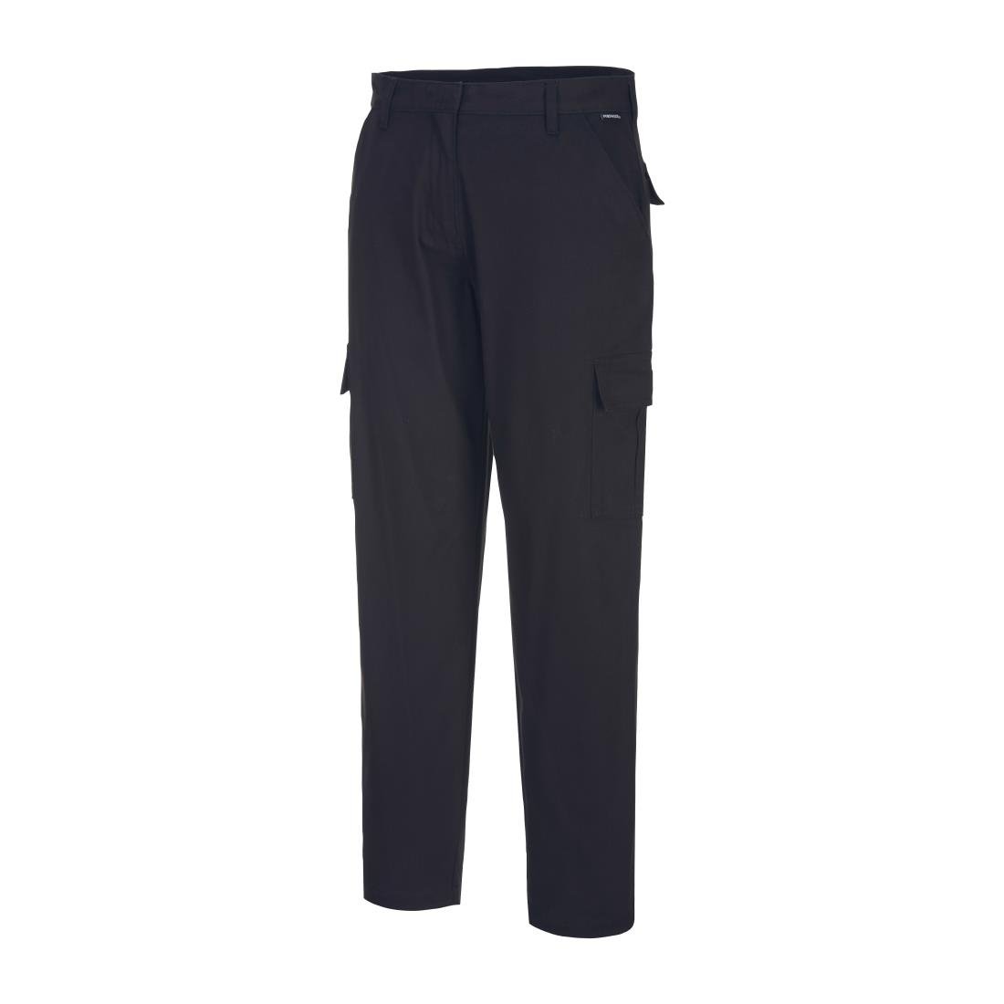 BA088-18 Portwest Eco Women's Stretch Cargo Trousers Black Size 18