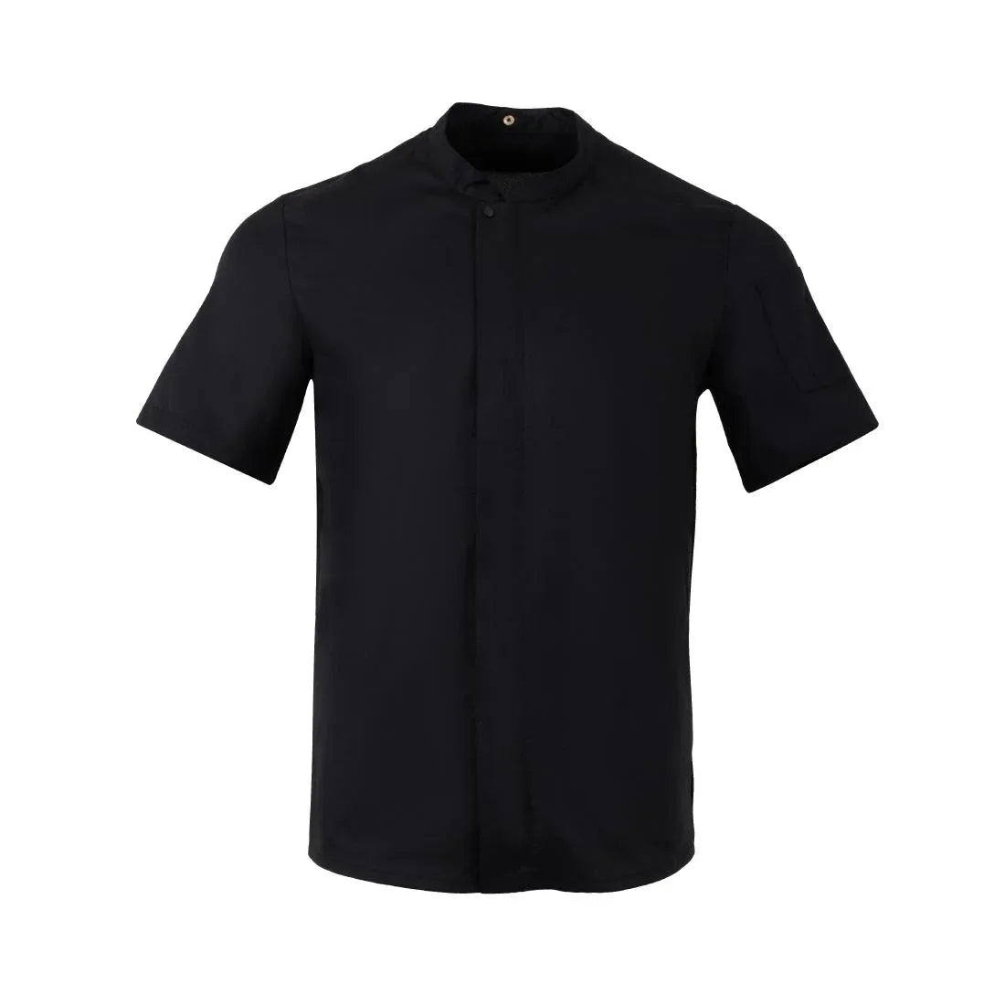 BA115-L Southside Harlem Short Sleeve Chef Jacket Black Size L - JD Catering Equipment Solutions Ltd