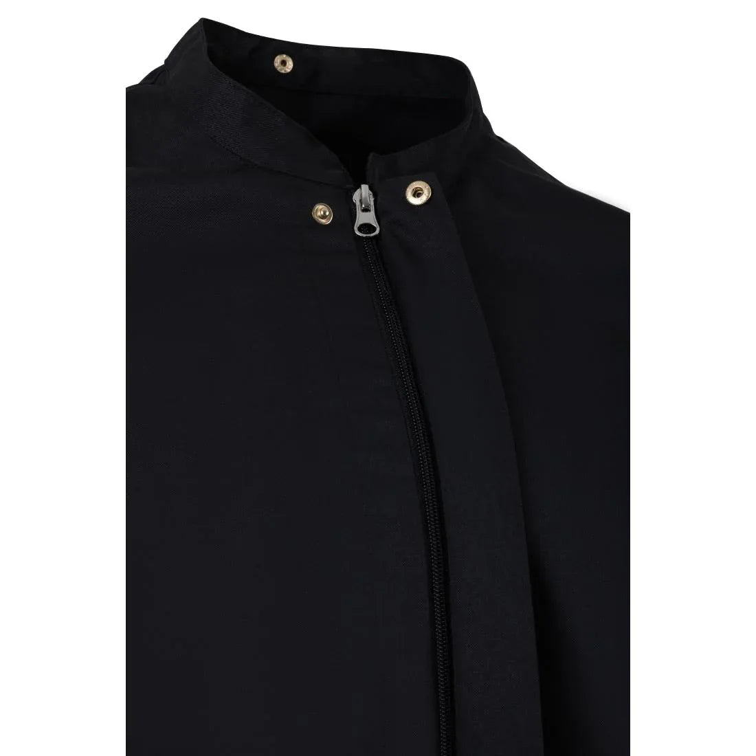 BA115-L Southside Harlem Short Sleeve Chef Jacket Black Size L - JD Catering Equipment Solutions Ltd