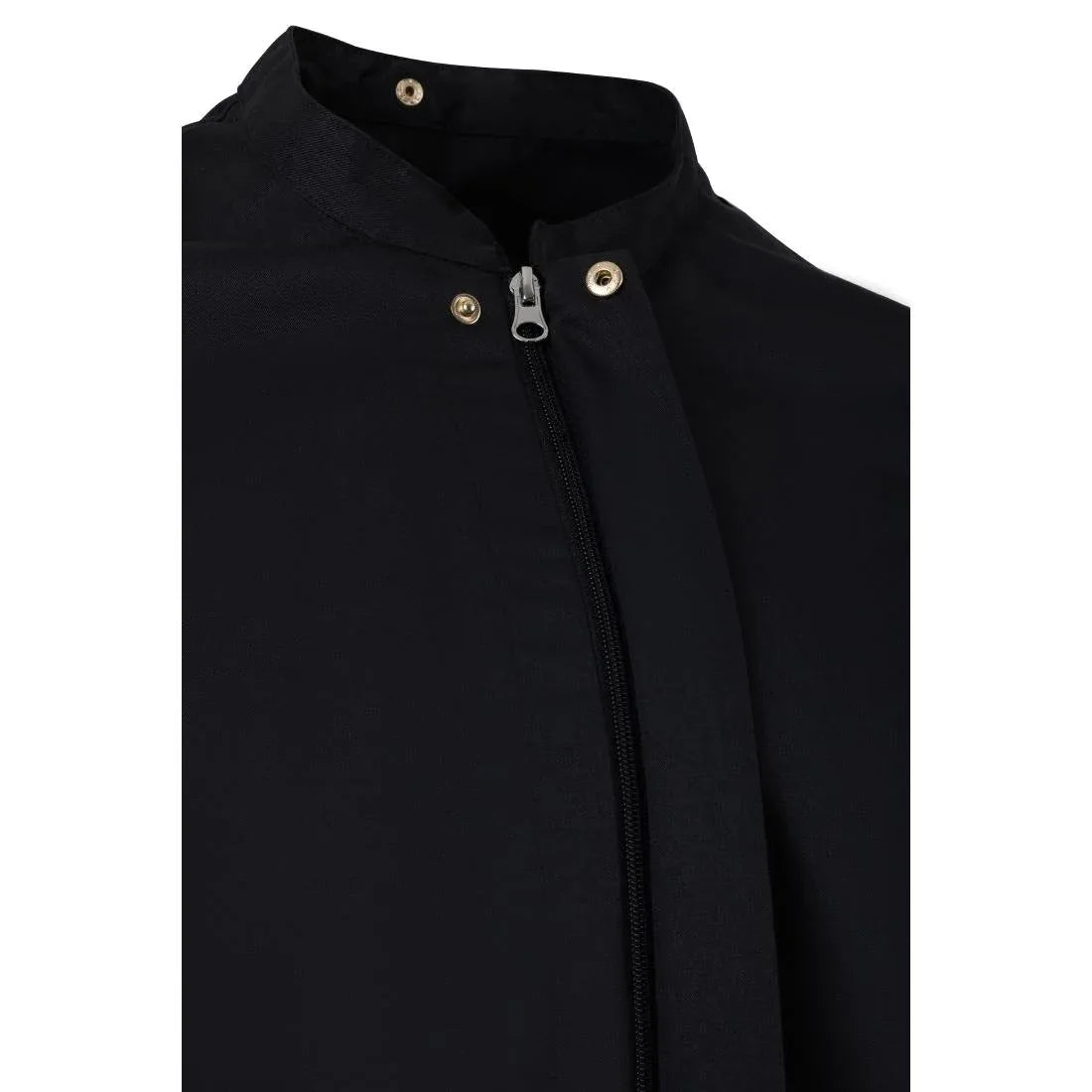 BA115-S Southside Harlem Short Sleeve Chef Jacket Black Size S - JD Catering Equipment Solutions Ltd