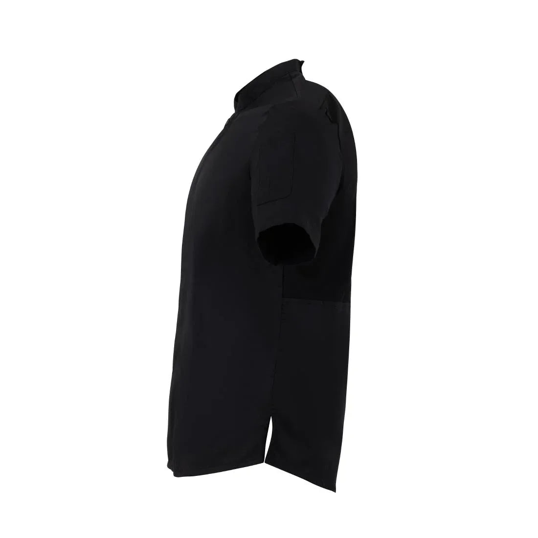 BA115-L Southside Harlem Short Sleeve Chef Jacket Black Size L - JD Catering Equipment Solutions Ltd