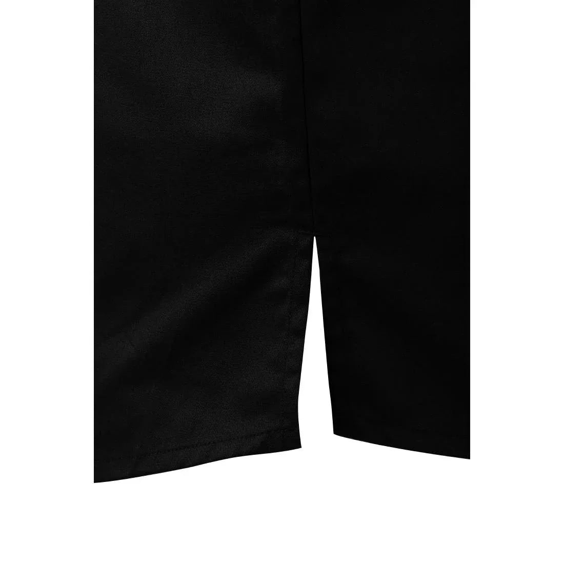 BA115-M Southside Harlem Short Sleeve Chef Jacket Black Size M - JD Catering Equipment Solutions Ltd