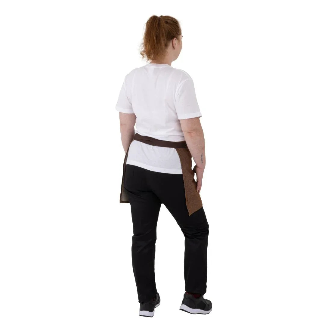 BA121 Southside Waist Apron Denim Tan (Brown Ties) - 700x430mm
