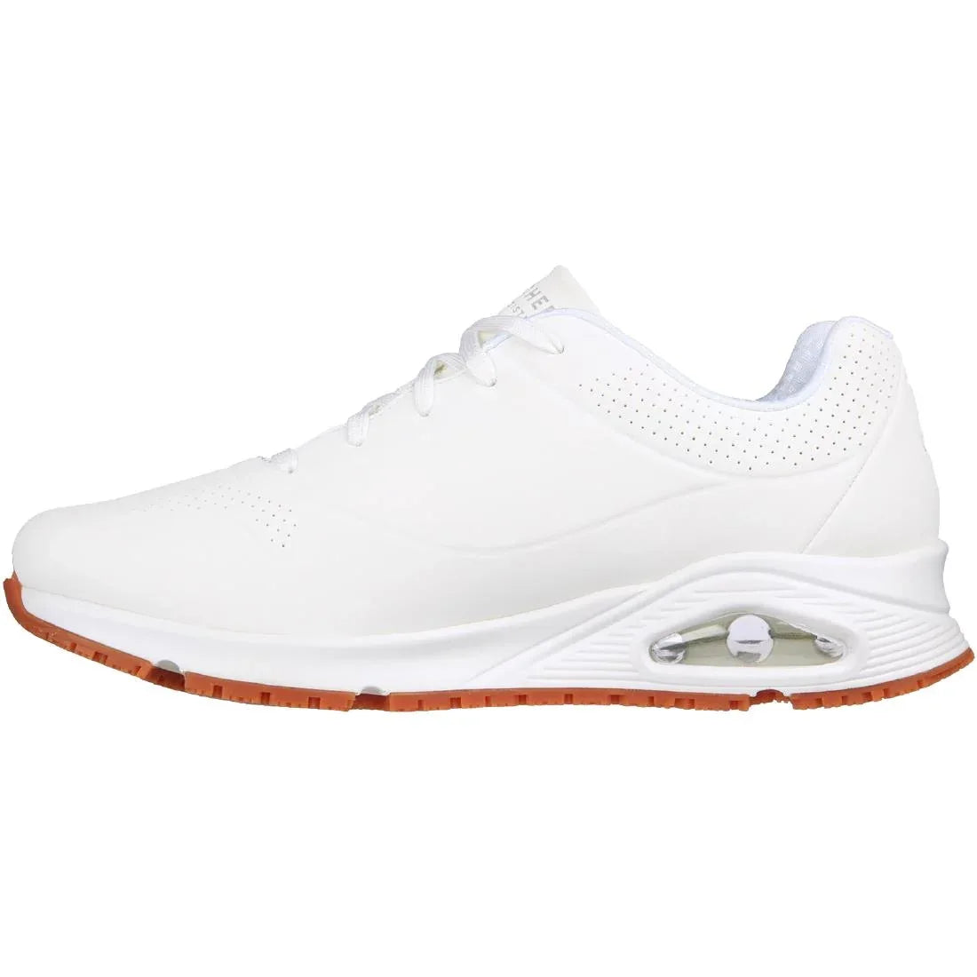 BA156-41 Skechers Mens UNO Slip Resistant Trainers 41 White