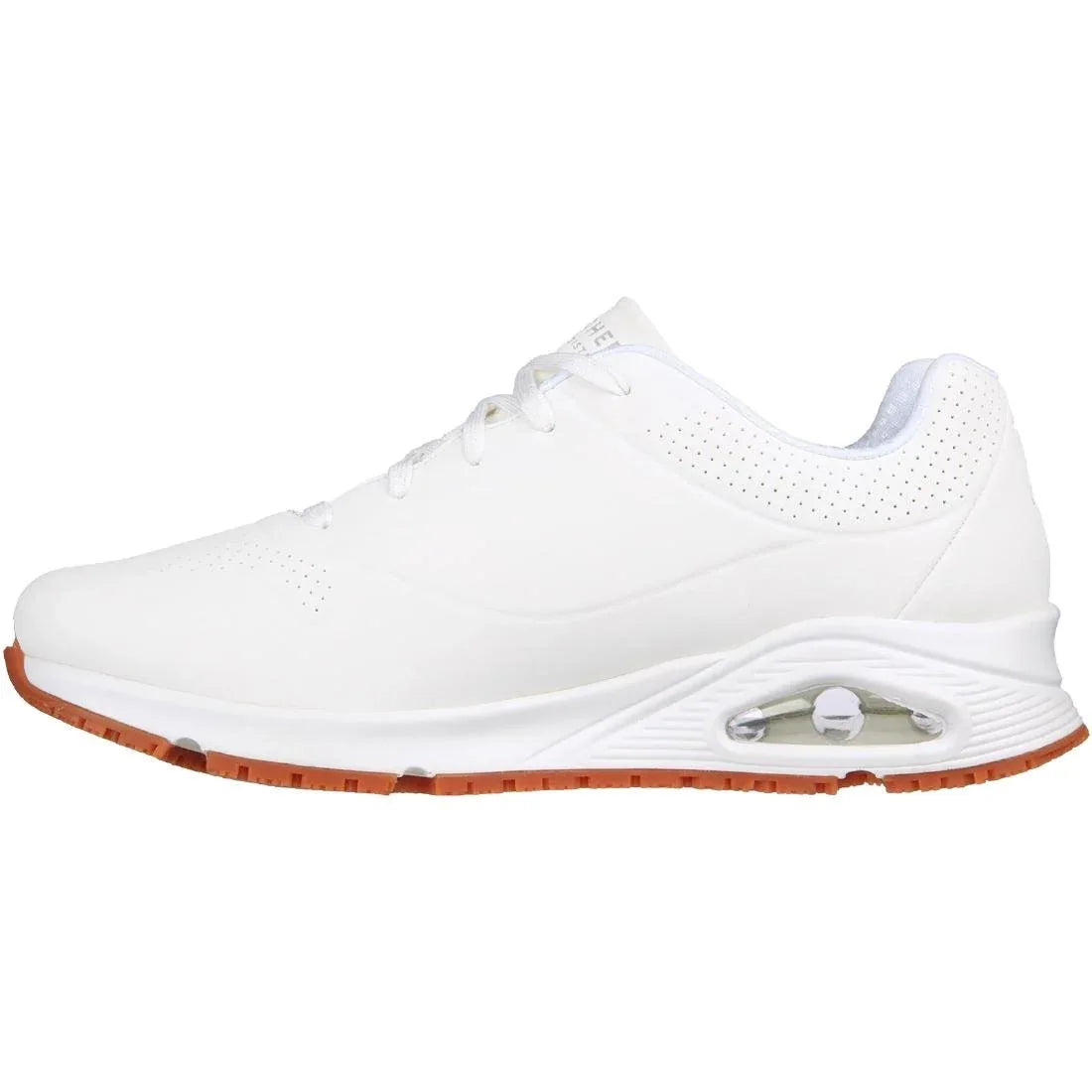 BA156-43 Skechers Mens UNO Slip Resistant Trainers 43 White