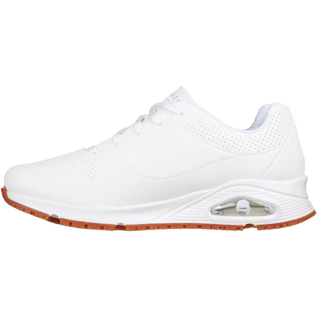 BA156-43 Skechers Mens UNO Slip Resistant Trainers 43 White